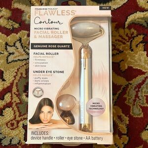 Finishing Touch Flawless Contour Facial Roller & Massager - Rose Gold
